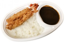 海老フライ＆カレー