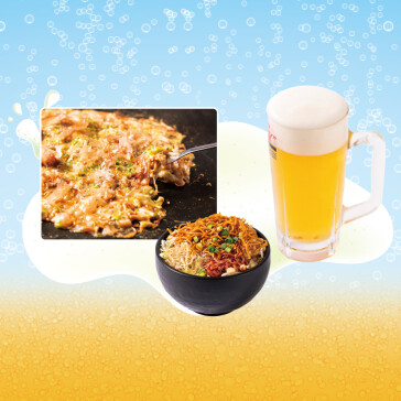 ●ベビースターもんじゃ焼　●アサヒスーパードライ