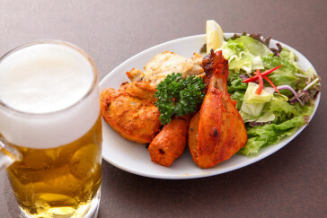 生ビール＆チキンティッカ（2P）